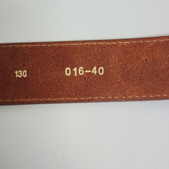 Brown Italian Leather Belt Size 40 - Picture 6 of 6